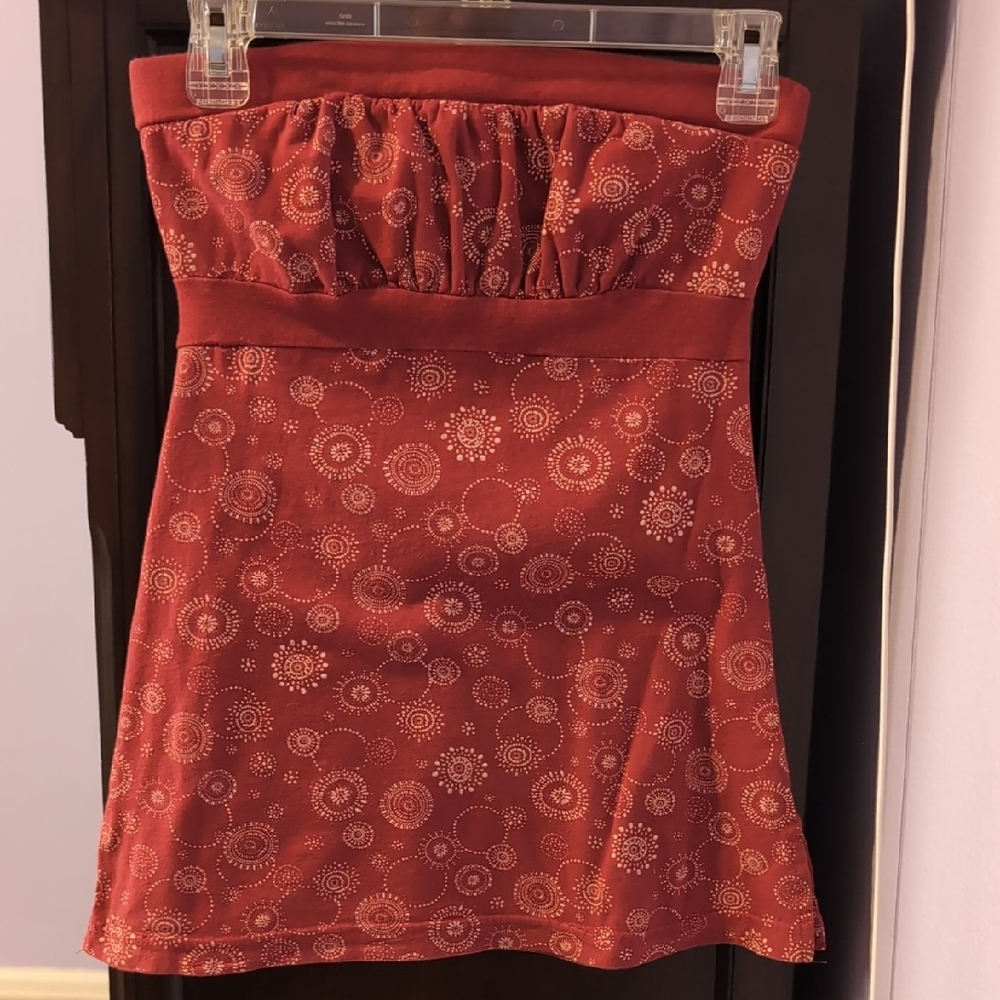 Self Esteem Red Floral Like Design Women's Shirt